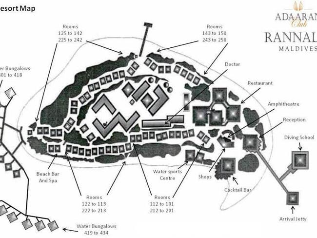 Adaaran Club Rannalhi mapa