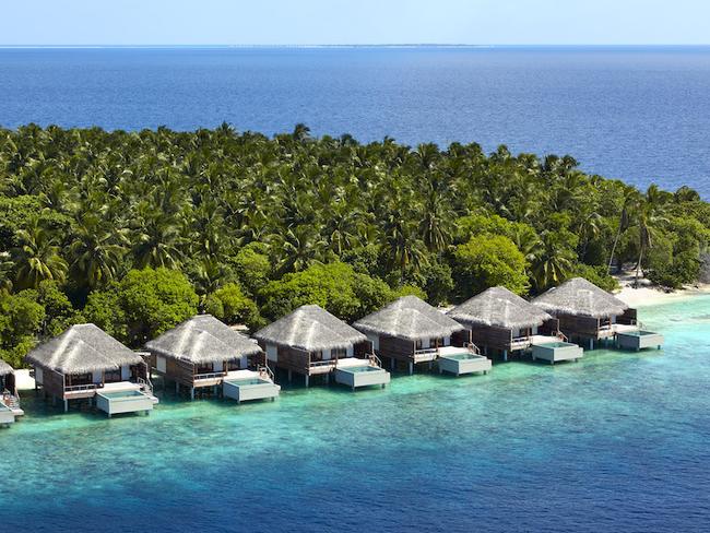 Dusit Thani Maledivy - vodní vily s bazénem