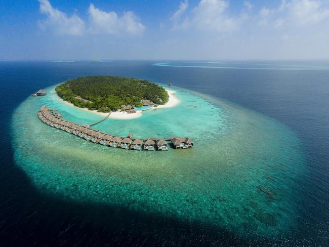 Dusit Thani Maledivy - vodní vily Ocean s bazénem