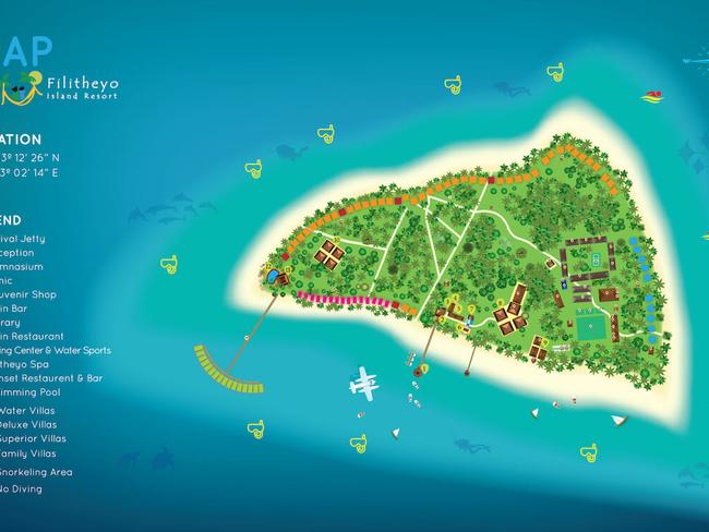 Filitheyo island resort mapa