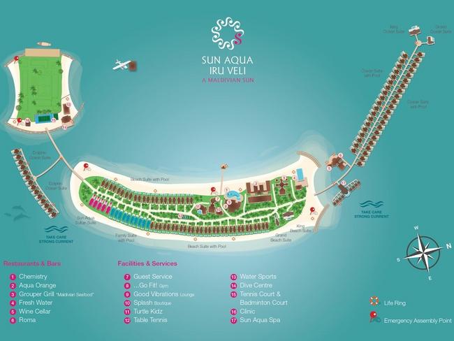 Sun Siyam Iru Veli - mapa resortu
