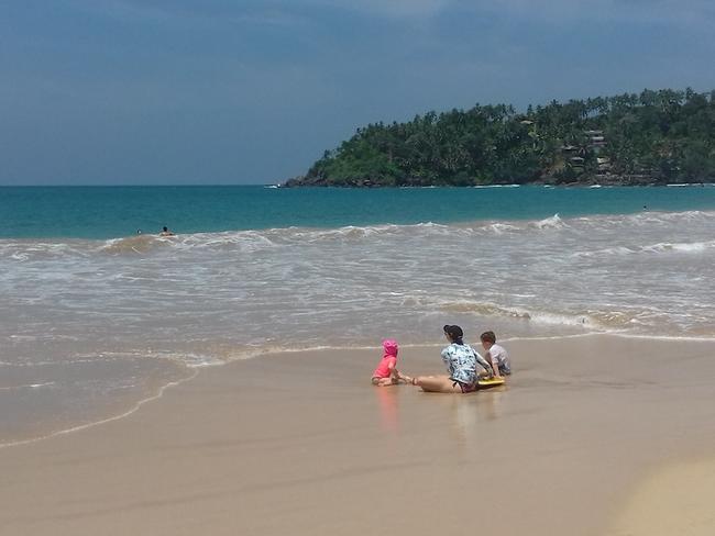 pláž Mirissa - Srí Lanka s dětmi
